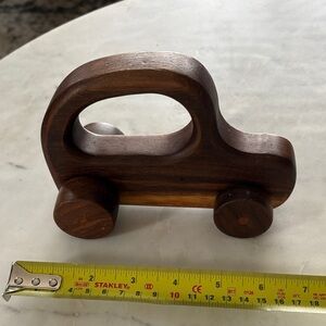 Handmade in 1982 Wooden Toy Car